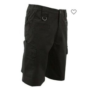 LA Police Gear Men Sz 42 Operator Tactical Shorts Elastic Black Cargo Rip Stop‎